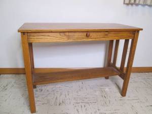 Vintage wood writing desk 39 wide...