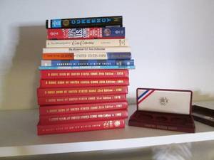 Lot of coin books...