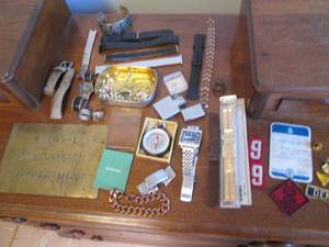 Lot of watch bands, jewlery, Zippo ...