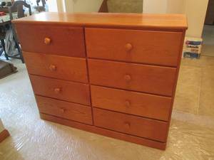 Wood dresser measures 47 wide...