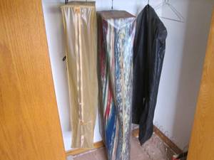 Lot of clothing protective bags...