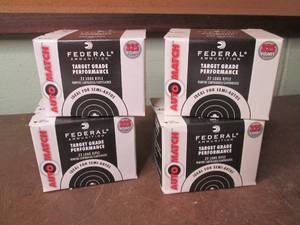 4 Boxes Federal target grade .22 lo...