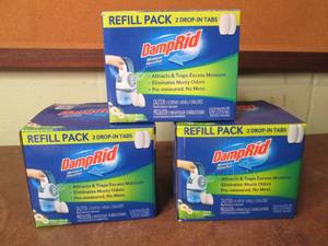 3 Damp Rid refill packs...