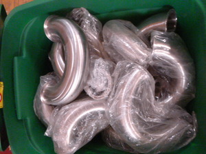 lot 17 image: Stainless Steel Elbow Pipes