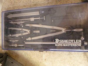 lot 200 image: Staedtler Mars-Masterbow Compass Drafting Tool Set