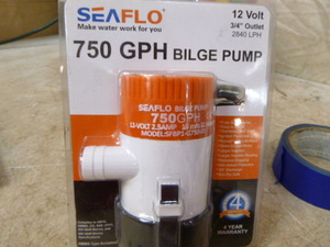 lot 199 image: Seaflo 750 GPH Bilge Pump