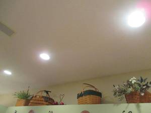 4 Longaberger baskets, metal decora...