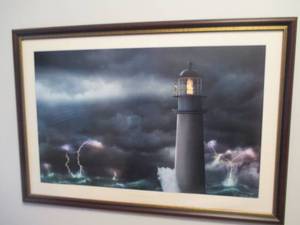 Storm Watch framed print 38 x 27...