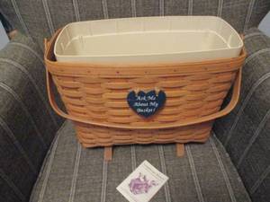 Longaberger basket with insert...