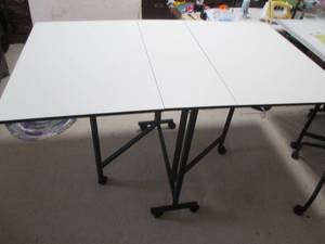 Fold up sewing or quilting table on...