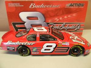 ACTION COLLECTABLES - 124  SCALE DIE CAST - DALE EARNHARDT JR #8 BUDWEISER - 2003 MONTE CARLO CLUB CAR BANK