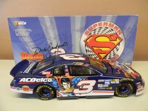 ACTION COLLECTABLES - 124  SCALE DIE CAST - DALE EARNHARDT JR #3 AC DELCO SUPERMAN - 1997 MONTE CARLO