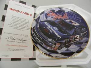 THE HAMILTON COLLECTION - READY TO RACE - COLLECTORS PLATE - COA