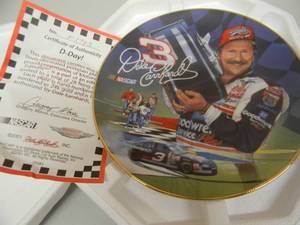 THE HAMILTON COLLECTION - DALE EARNHARDT - D-DAY - COLLECTORS PLATE - COA