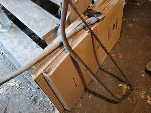lot 238 image: Antique Axe and Tree Saw - NO SHIPPING