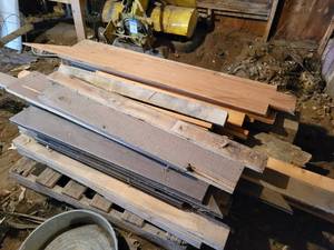 lot 243 image: Pallet Lot of Assorted Wood - NO SHIPPING
