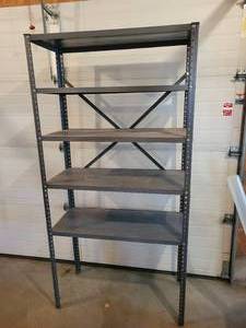 lot 273 image: Steel Garage Shelf - Approx. 72 x 36 x 16 - NO SHIPPING