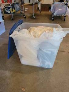 lot 279 image: Large Tote of Curtains and More - NO SHIPPING