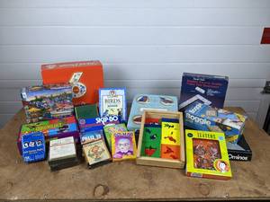 lot 150 image: Lot of Games, Puzzles, Crafts, and MORE NO SHIPPING