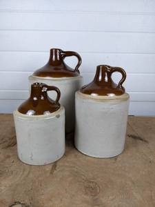 lot 158 image: Lot of (3) Stoneware Jugs