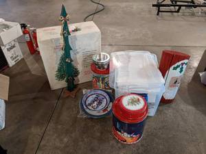 lot 172 image: Large Lot of Christmas Decorations and More - NO SHIPPING