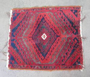 lot 83 image: Vintage Hand Woven Tribal Rug