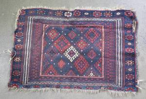 lot 86 image: Vintage Kurdish Handmade Rug