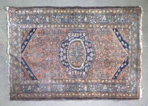 lot 90 image: Vintage Persian Hand Knotted Wool Rug