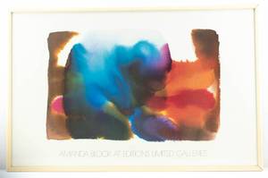 lot 65 image: Vintage 1983 Amanda Block Framed Curtain Poster Print