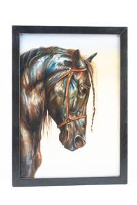 lot 73 image: Ignacio Ramirez Torres Original Oil on Canvas Horse Painting
