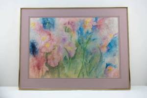 lot 74 image: Julie DeLuca Impressions of a Garden Original Watercolor Painting