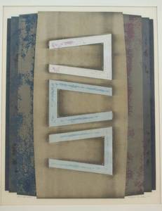 lot 76 image: Noboru Tsurutani Work No. 37 Color Lithograph