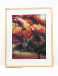 lot 80 image: Jill Tishman Walking Through Maples Original Pastel on Paper