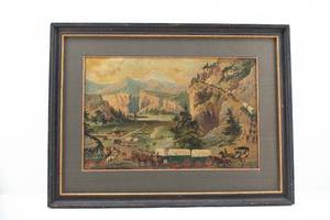 lot 107 image: Schuttler Wagons Advertising Lithograph Print