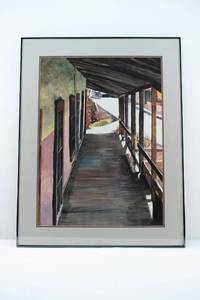 lot 104 image: Therese Evangel Taos Portal Original Watercolor Painting