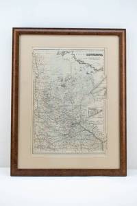 lot 97 image: G.W. & C.B. Colton & Co Framed Minnesota 1886 Map Print