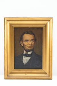 lot 124 image: Illinois Watch Co. Abraham Lincoln Watch Chromolithograph