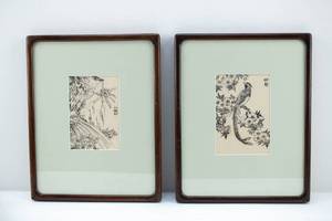 lot 127 image: 2 Antique Japanese Woodblock Prints