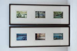 lot 161 image: 6 Etchings by Jalen Pagi Framed in Sets of 3