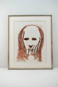 lot 235 image: Leonard Baskin White Man Runs Him a Crow Scout Monotype