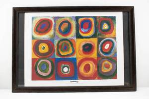 lot 239 image: Wassily Kandinsky Color Study  Squares and Concentric Circles Poster Print