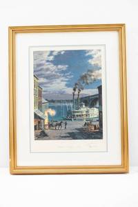 lot 242 image: John Stobart St. Louis - Lacledes Landing c. 1885 Limited Edition Print