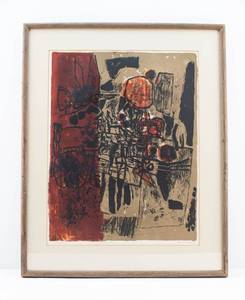 lot 246 image: Guillaume Corneille Jeux dete (Summer Games) Ltd. Ed. Lithograph