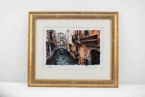lot 166 image: Maureen Love Trattoria Framed Art Print