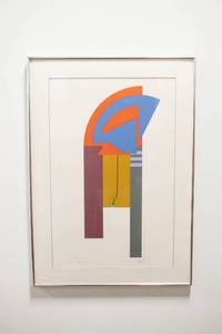 lot 176 image: Pair Bud Hopkins Large Colorful Abstract Signed & Numbered Serigraphs