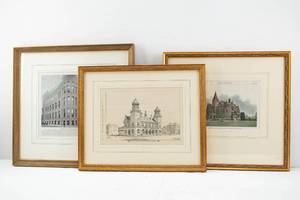 lot 294 image: 3 Architectural Prints of Minnesota Landmark Buildings