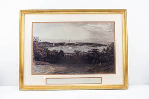 lot 306 image: W.L. Sheppard Washington from Arlington Heights Vintage Colorized Print
