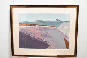 lot 355 image: Patricia Beatty Wide Open Spaces Large Mixed Media Painting