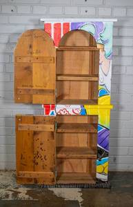 lot 49 image: Signed, Hand-painted Colorful Cabinet Dreams of Matisse by Gloria Mani Pipkins, 1996