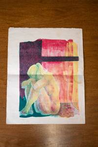 lot 317 image: Unframed Print of Woman in Fetal Position